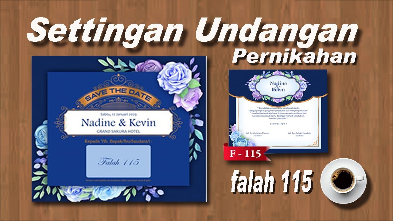 Free Settingan Undangan Blanko Falah 115 format cdr