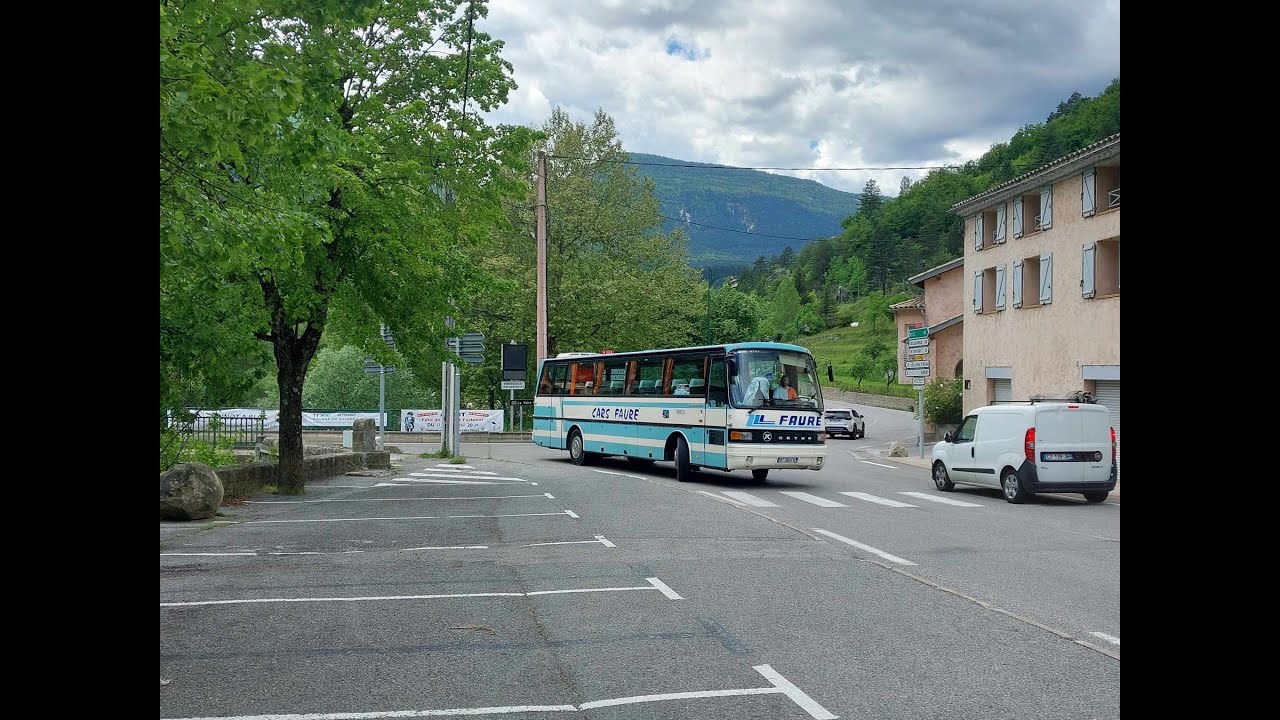 Promenade de 1h30 dans Nice en Setra kassbohrer 213h (famille des 215)