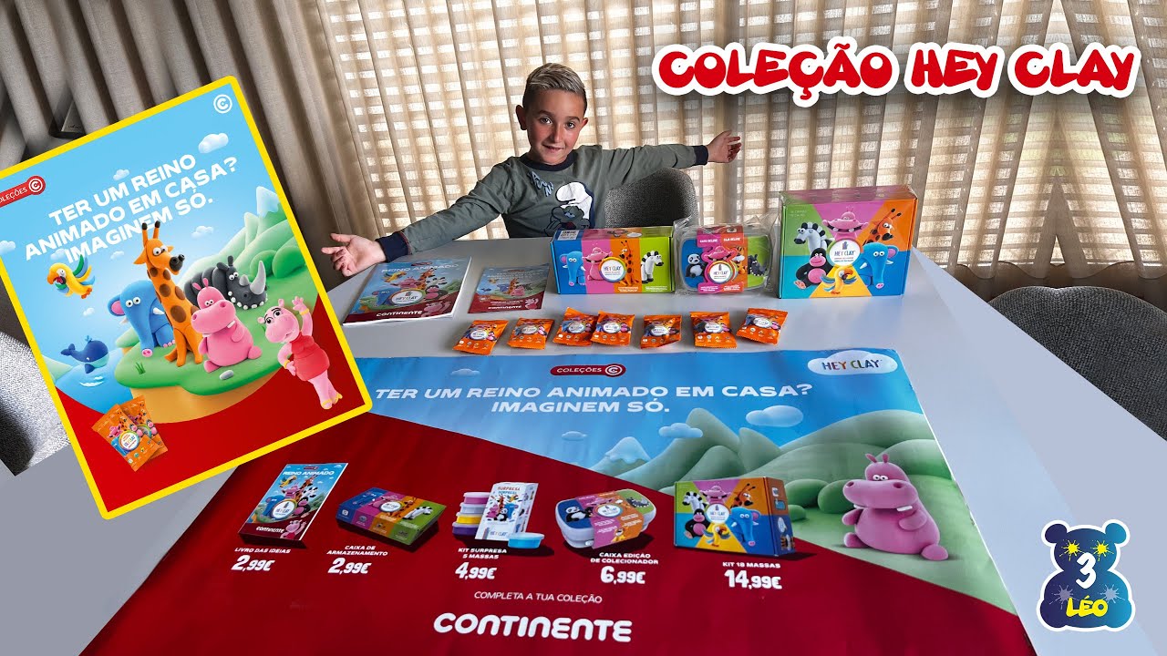 LÉO FAZ COLEÇÃO CONTINENTE HEY CLAY - REINO ANIMADO