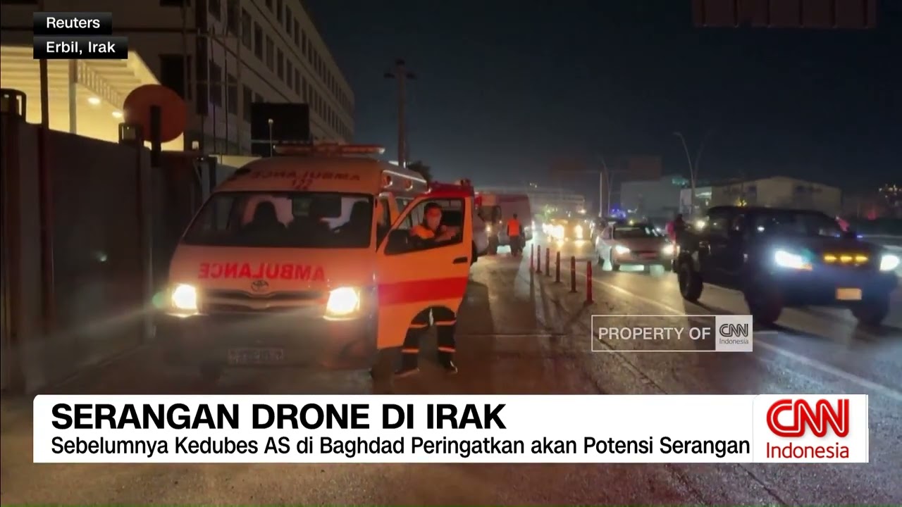 Serangan Drone Hantam Hotel Warga Asing di Irak