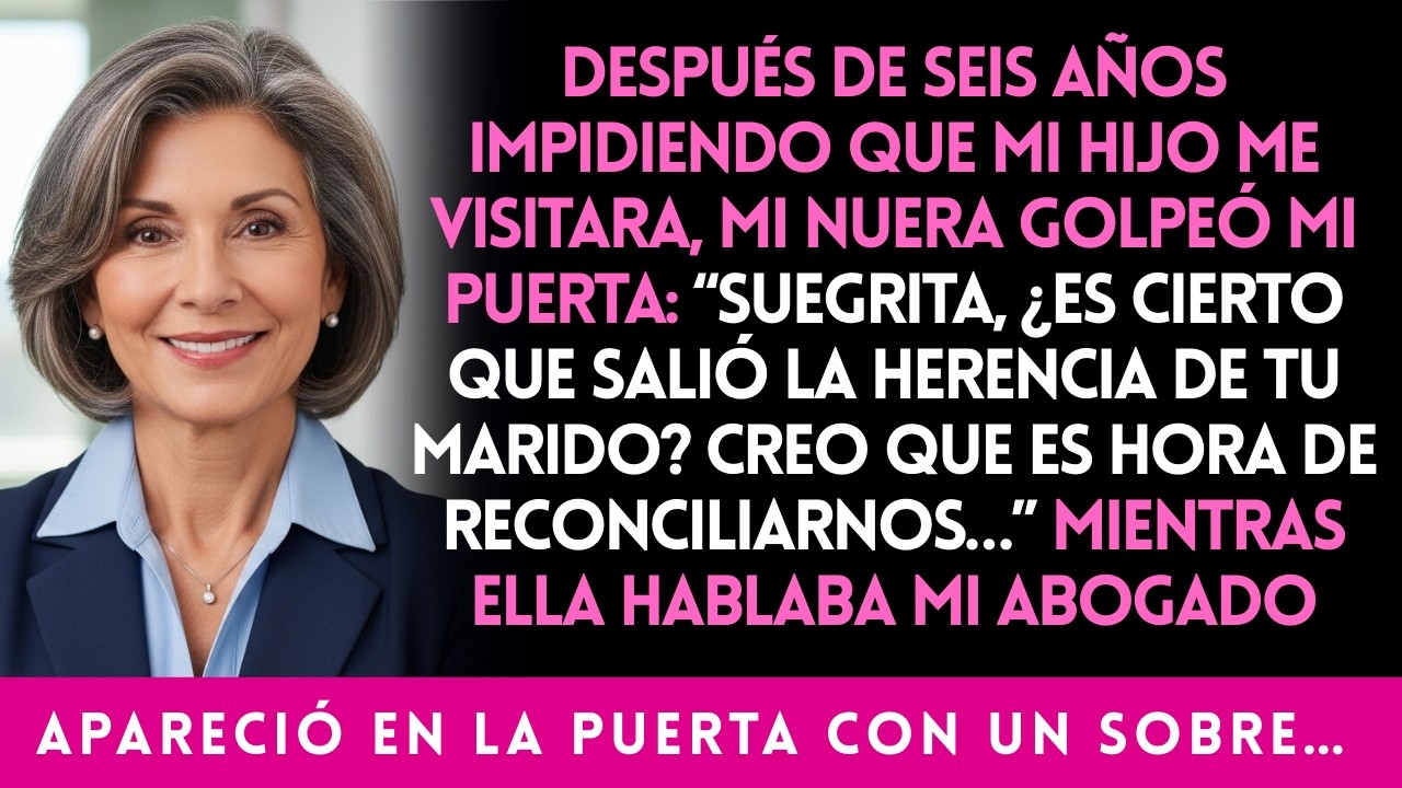 Después de seis años impidiendo que mi hijo me visitará mi nuera golpeó mi puerta