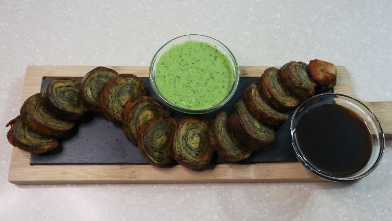 Saina: Fijian Snack Dish / Patra / Sahena - Arbi Ke Patte Ke Pakode