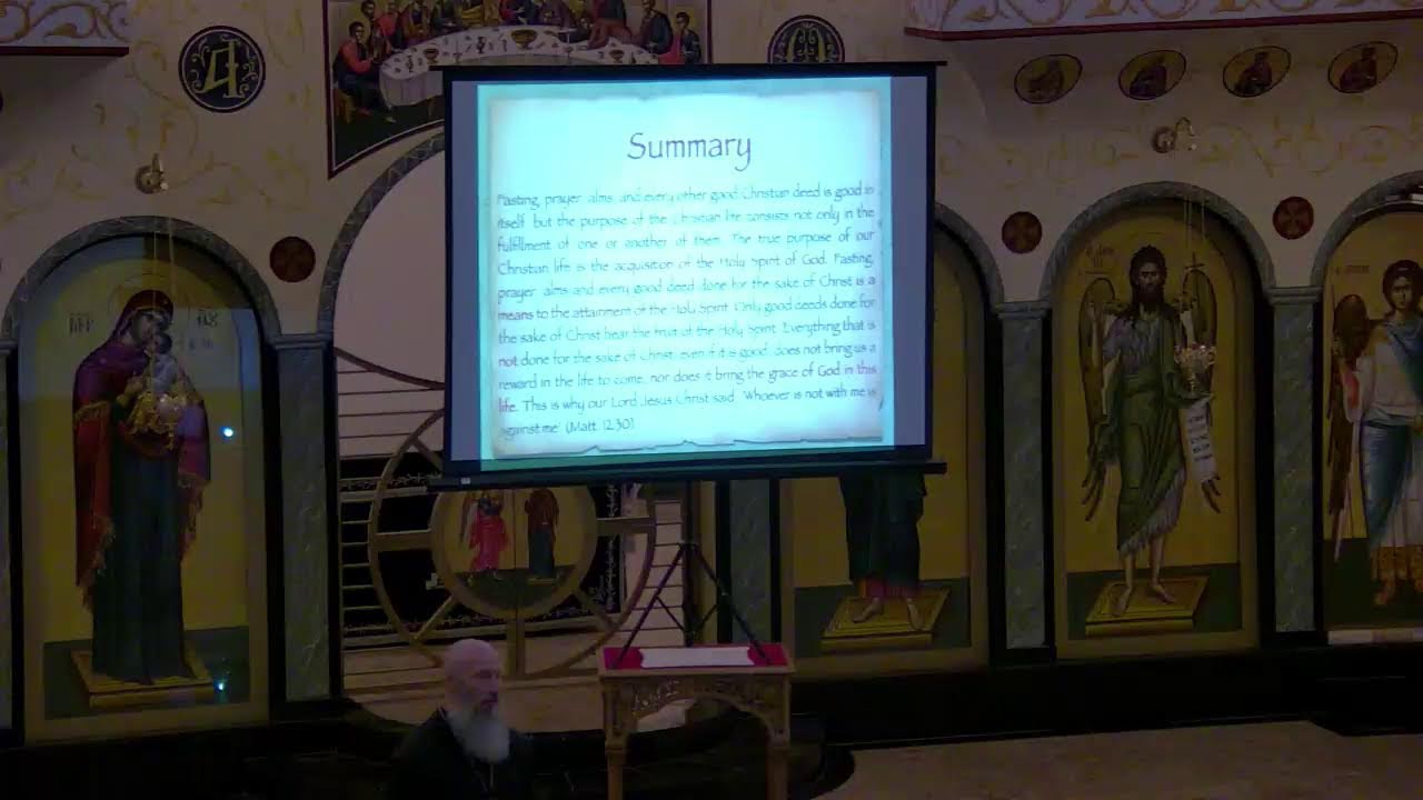 Catechism Class #20:  Orthodox Spirituality III - 3-17-26