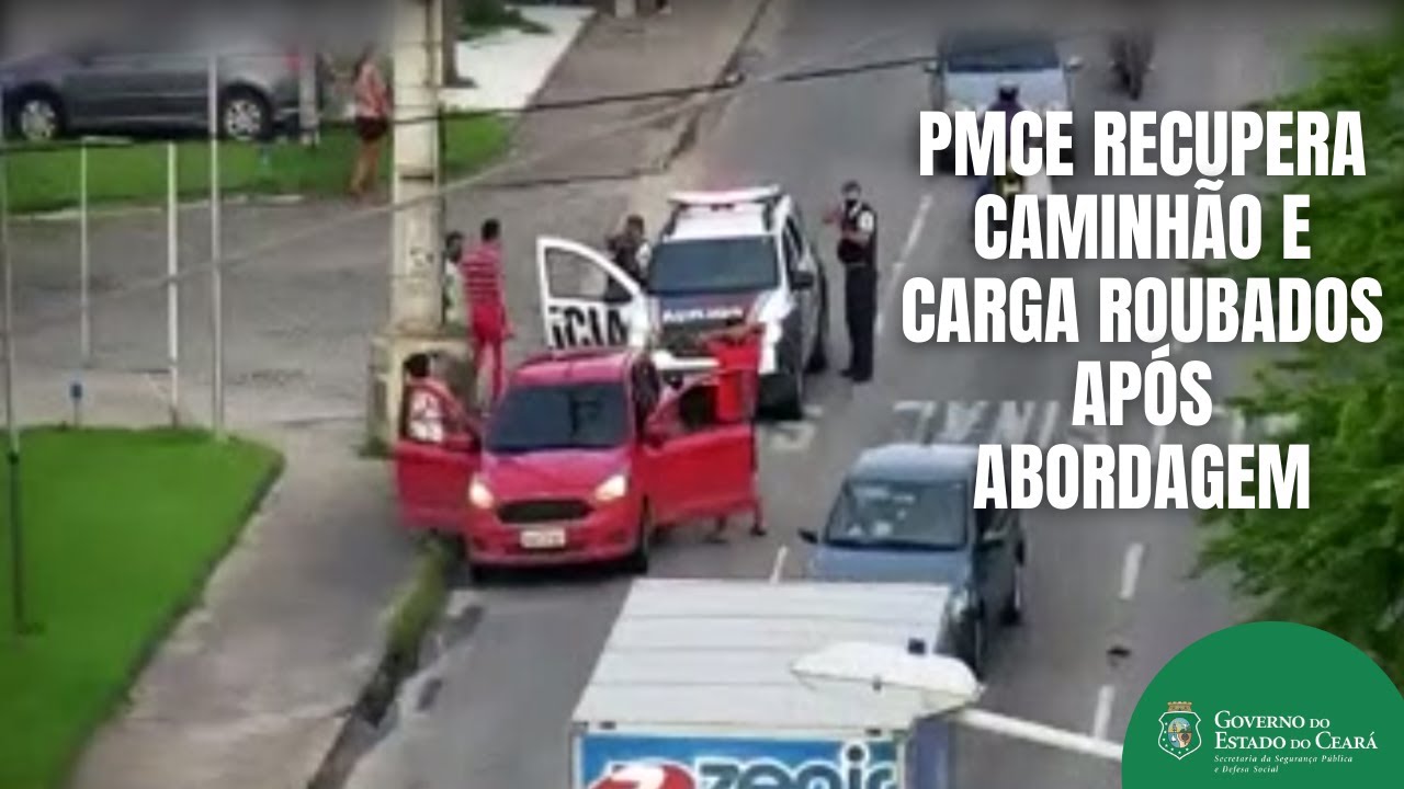 PMCE recupera caminhão e carga roubados após abordagem com apoio do Videomonitoramento da SSPDS