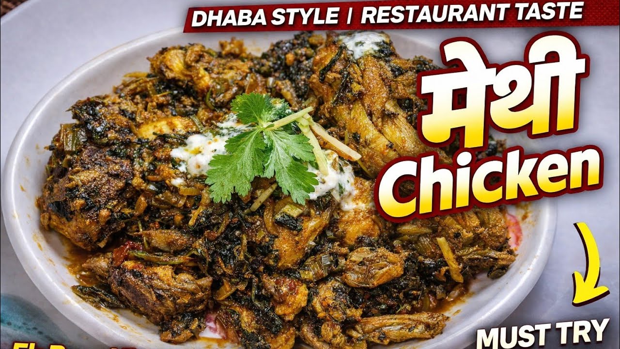 Ek Baar Khoge.. Baar Baar Bnaoge l मेथी Chicken 😋 l Indianstyle Methi Chicken l #food#Rasoi #viral