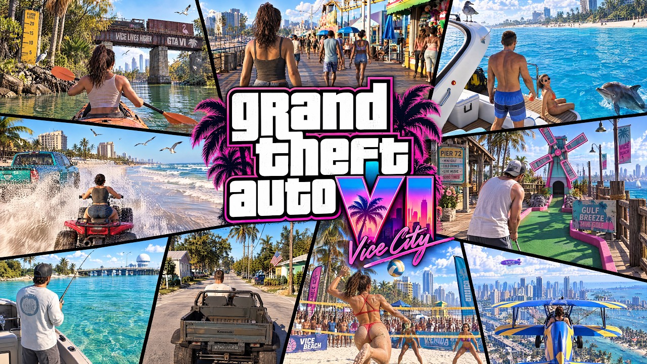 Grand Theft Auto VI: Open World Gameplay with Jason & Lucia (Concept)