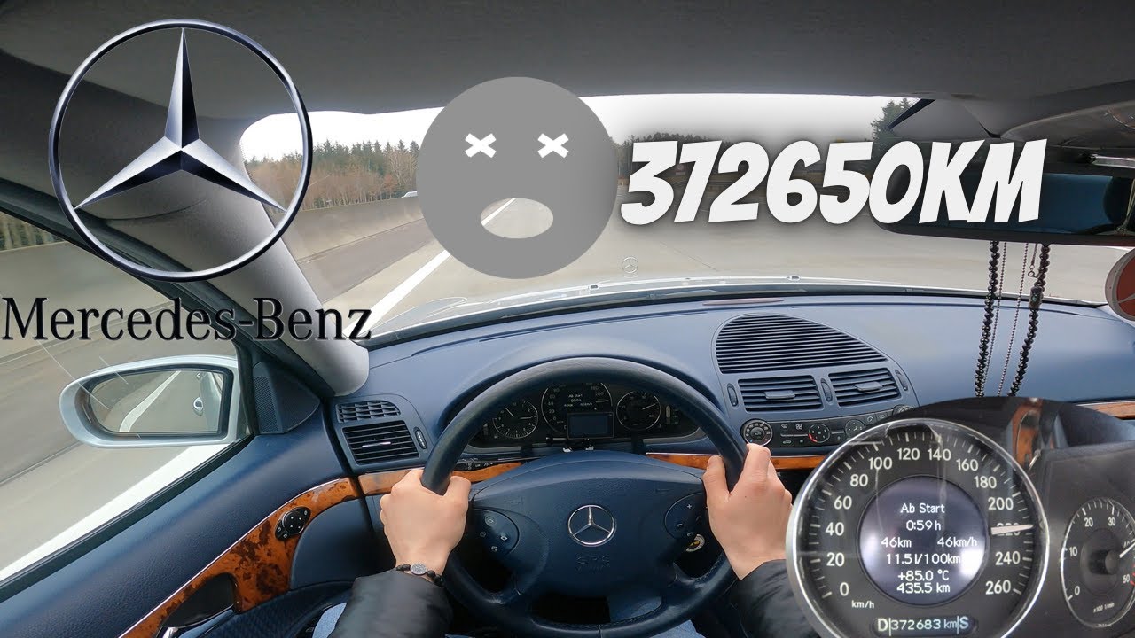 Mercedes Benz W211 E270 CDI 177HP | POV TEST DRIVE on German Highway