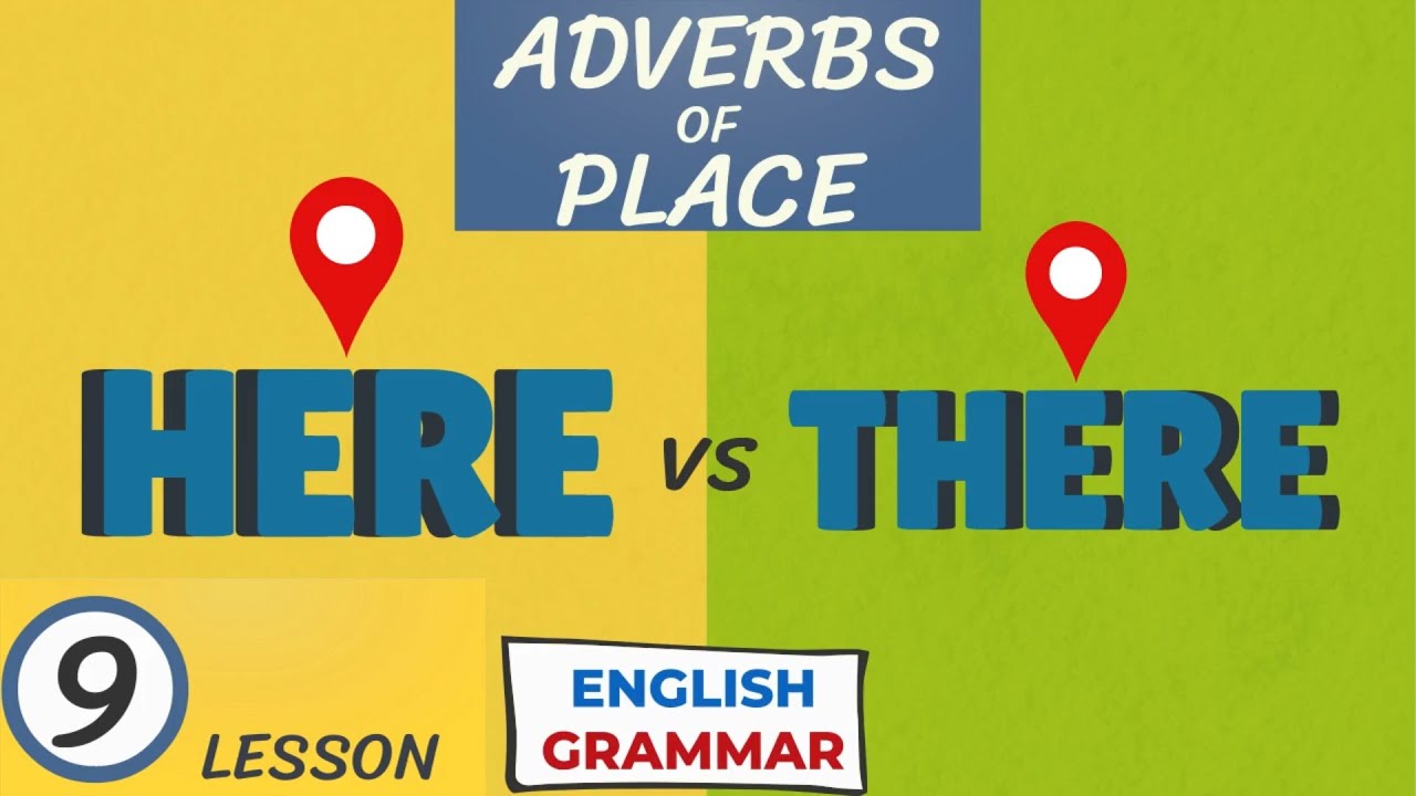 HERE and THERE - common adverbs of place / Basic English Grammar / Learn English 100%