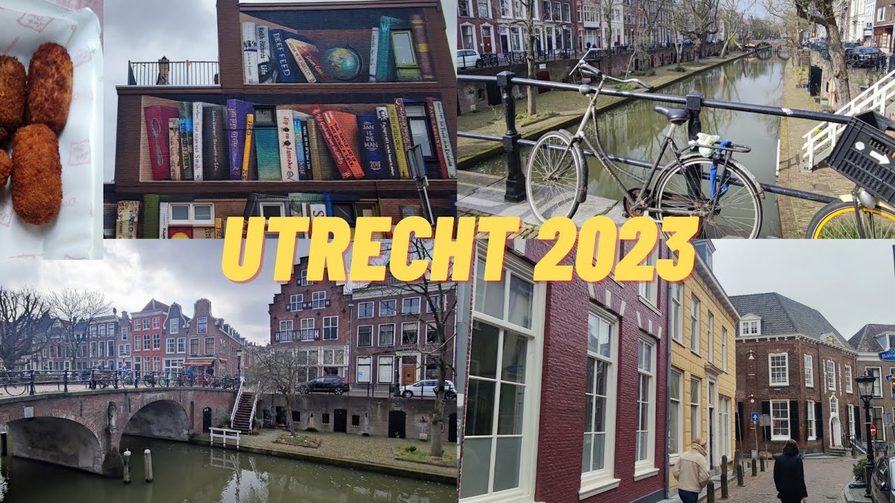 Utrecht 2023 Niederlande - Urlaub in Holland - Sehensw&uuml;rdigkeiten Dom Grachten Essen Boekenkast