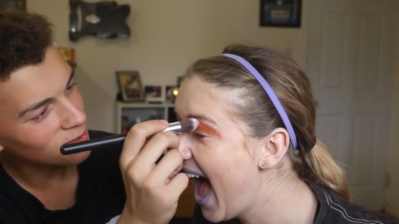 Brother does my makeup tag!
