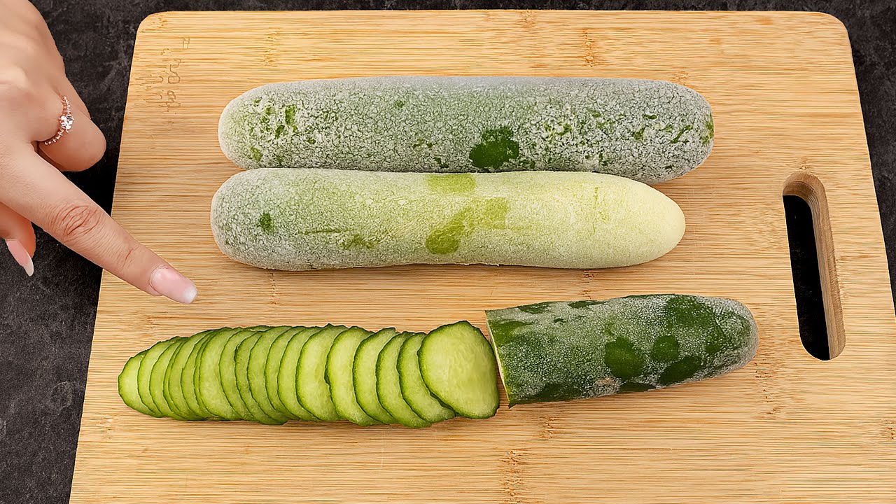 Freeze cucumbers! Consume large quantities by storing for a long time