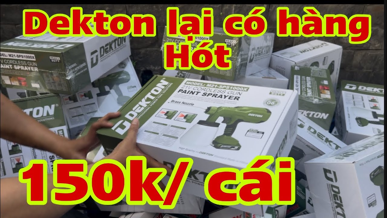Dekton lại về hàng hót giá rẻ bèo 150k/ cái , máy phun sơn đa năng , đế chuyển đổi m21