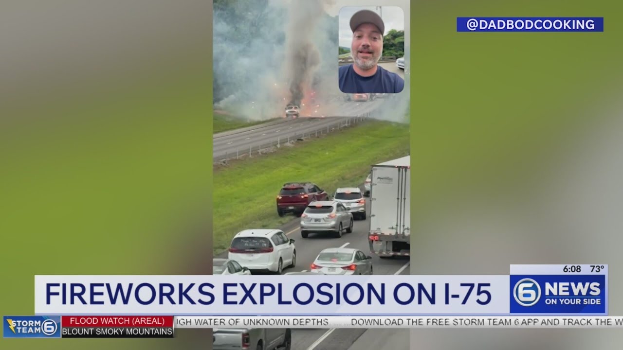 Witness describes fireworks explosion on I-75