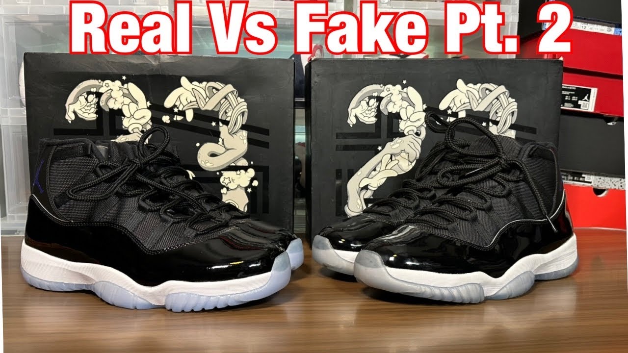 Air Jordan 11 Space Jam Real Vs Fake Pt. 2