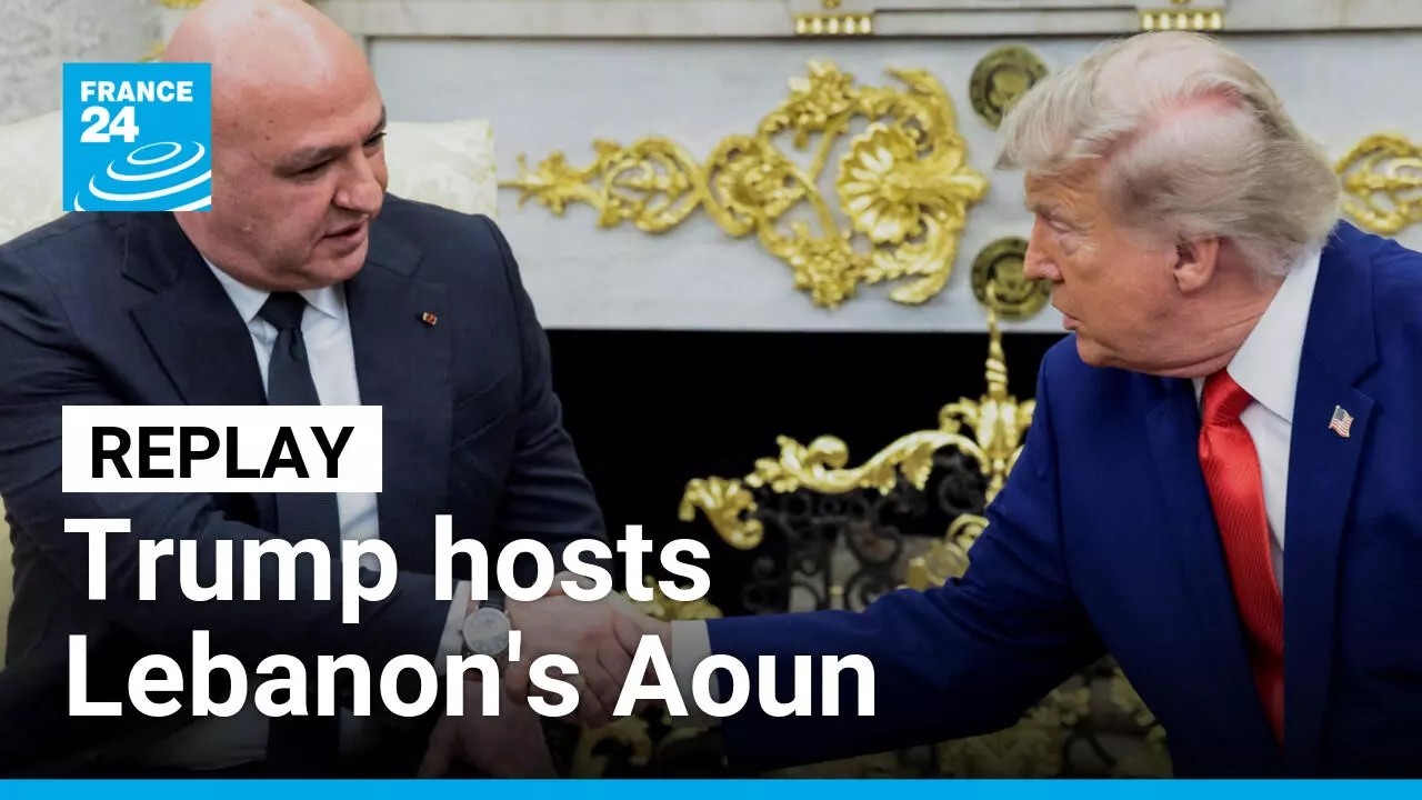 Replay: Lebanon's Joseph Aoun and US's Donald Trump hold press conference &bull; FRANCE 24 English