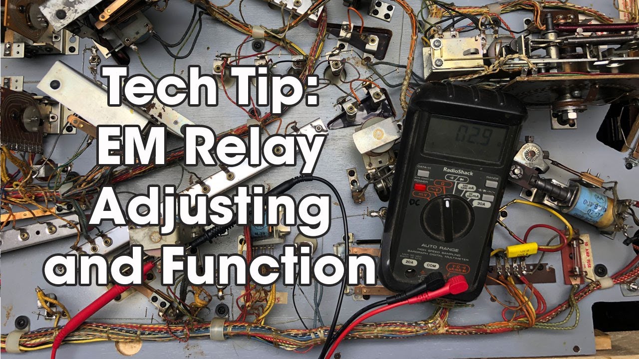 How To - EM Pinball Relay Adjusting And Function Pinball Repair #williams #gottlieb #bally #stern