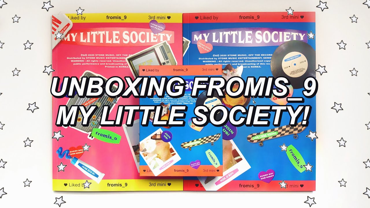 unboxing fromis_9 my little society! ✨ my account, my society, and kihno!