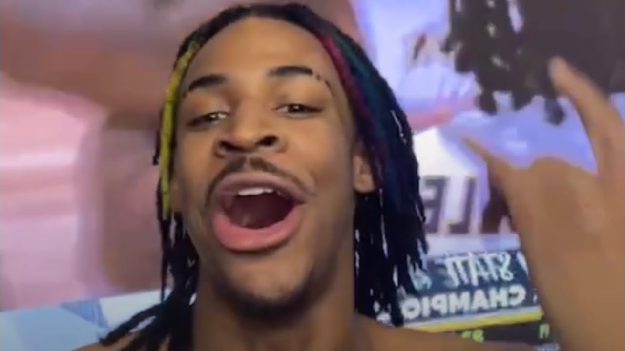 Ja Morant live in Grizzlies Locker Room watching Murray St. win the championship 😂 (Must See)