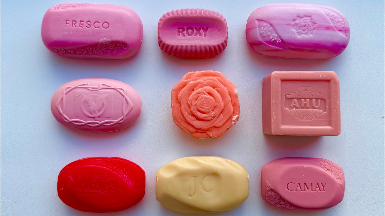 🌹ASMR CUTTING 🧼DRY SOAP ASMR SOUNDS 🧼 RELAX 🫧СЕТ РОЗЫ 🥀 