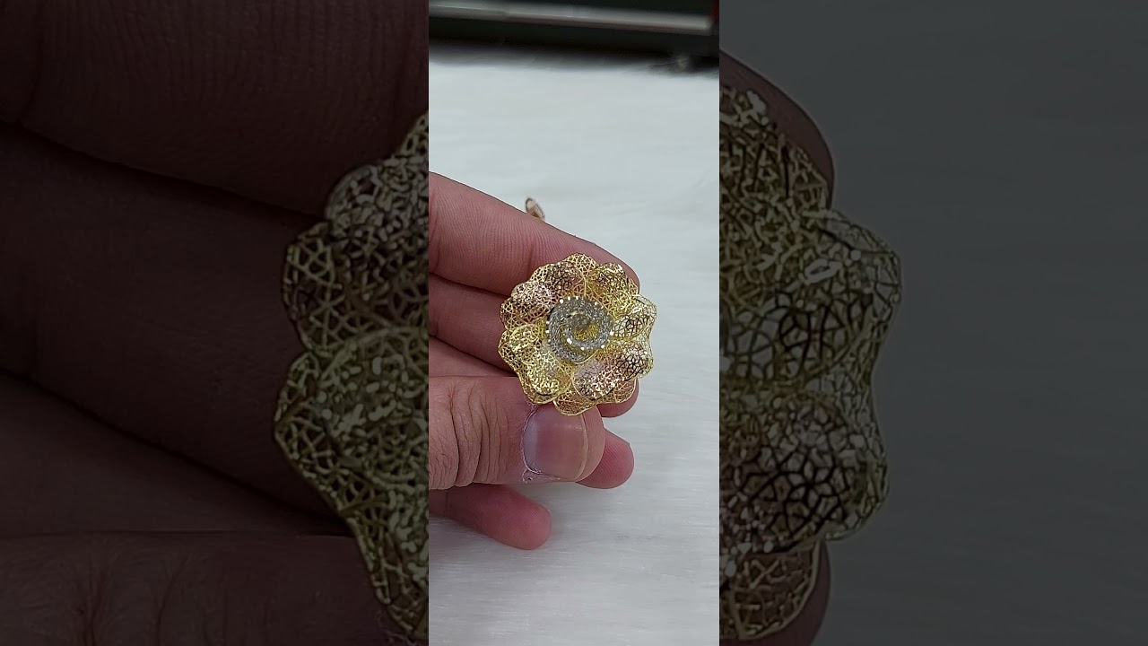 خواتم 3d ذهب روعة 😍😍😍
