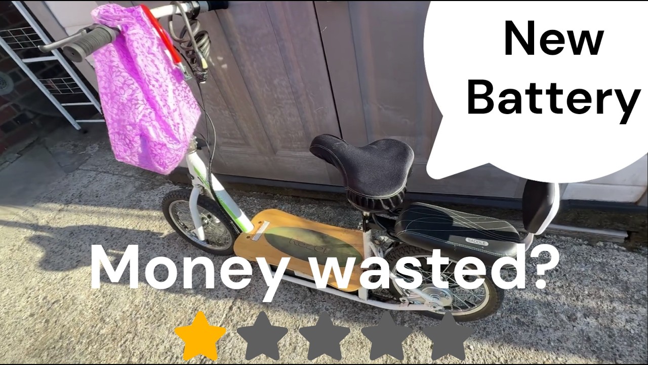 Easy Lithium Battery Install & Test on Razor EcoSmart Scooter (vs Lead Acid Battery)