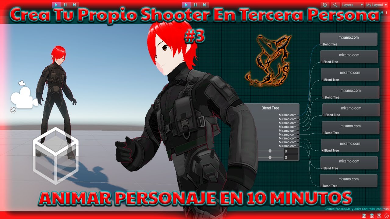 Curso Unity 3D - Importar y Animar Un Personaje 3D En 10 Minutos - Shooter TPS #3 🔥 @Maty Dev 🔥
