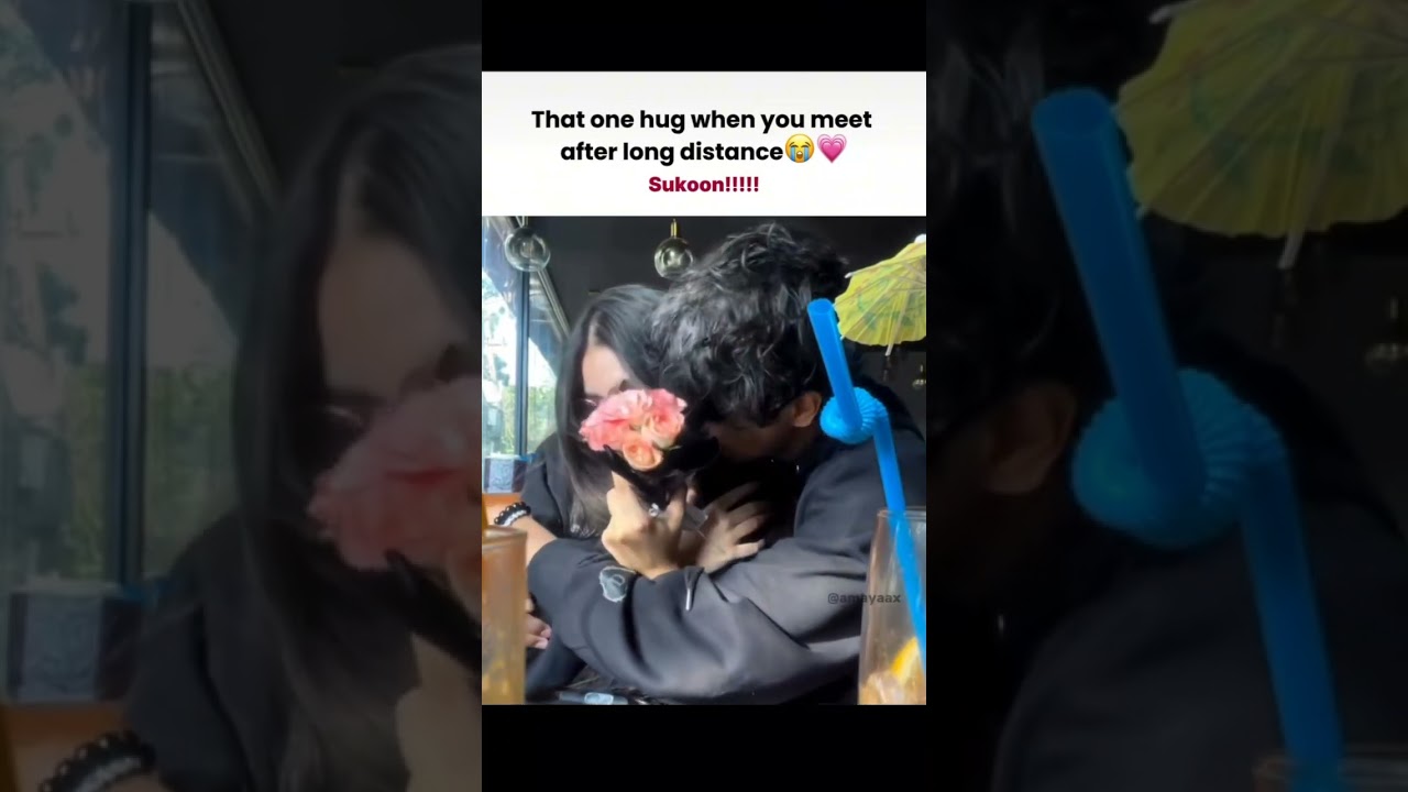 Long distance relationships is so hard😭 #love #hug #couple #bfgf #longdistancerelationship