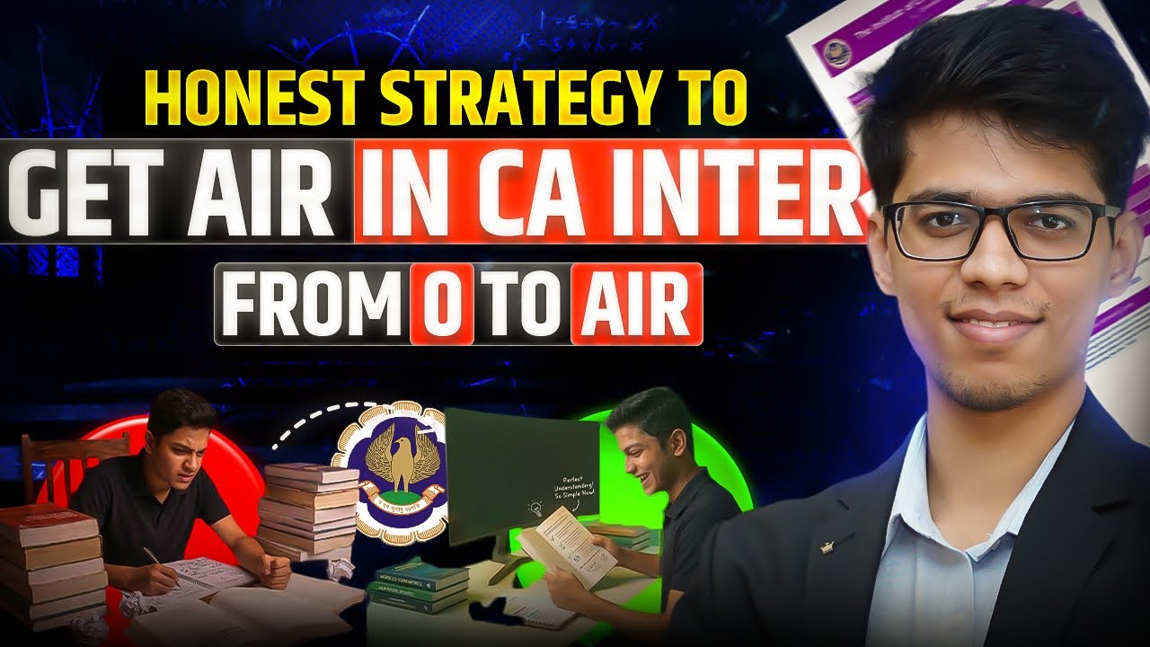 GET RANK in CA INTER from SCRATCH🔥| CA Intermediate preparation strategy| CA inter strategy| ICAI