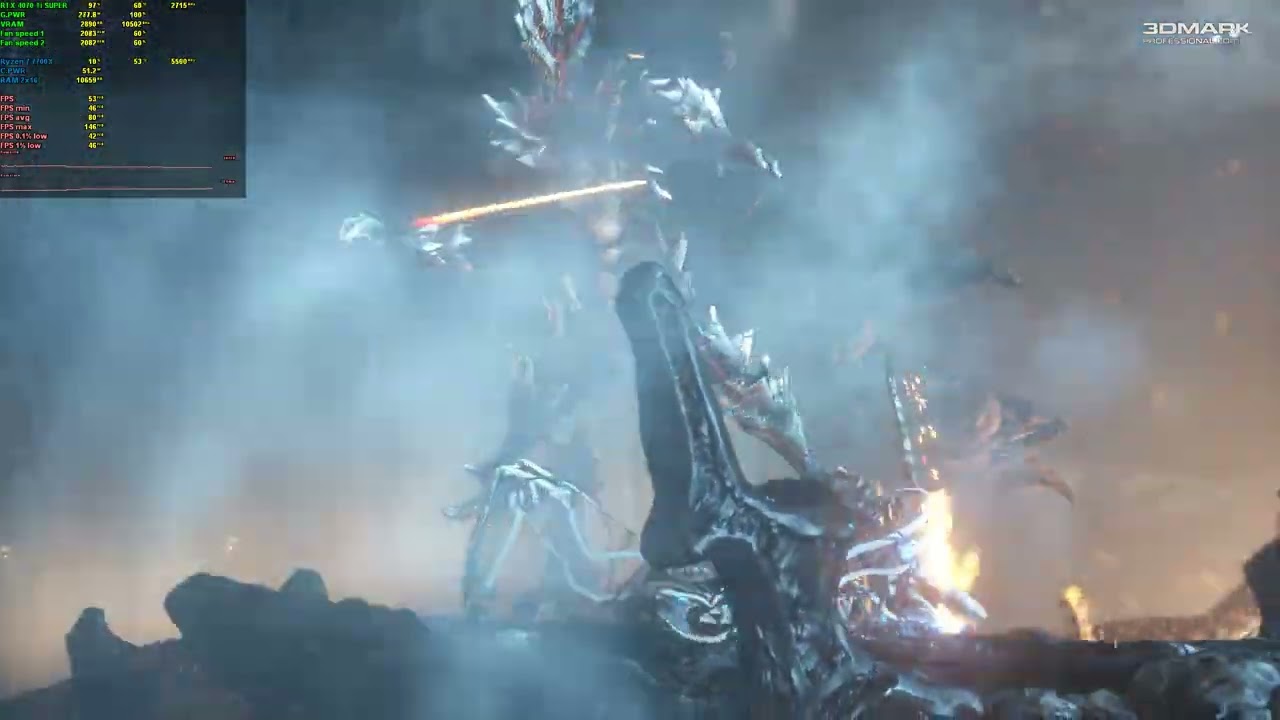 3DMark Fire Strike Extreme on RTX 4070 Ti super Benchmark