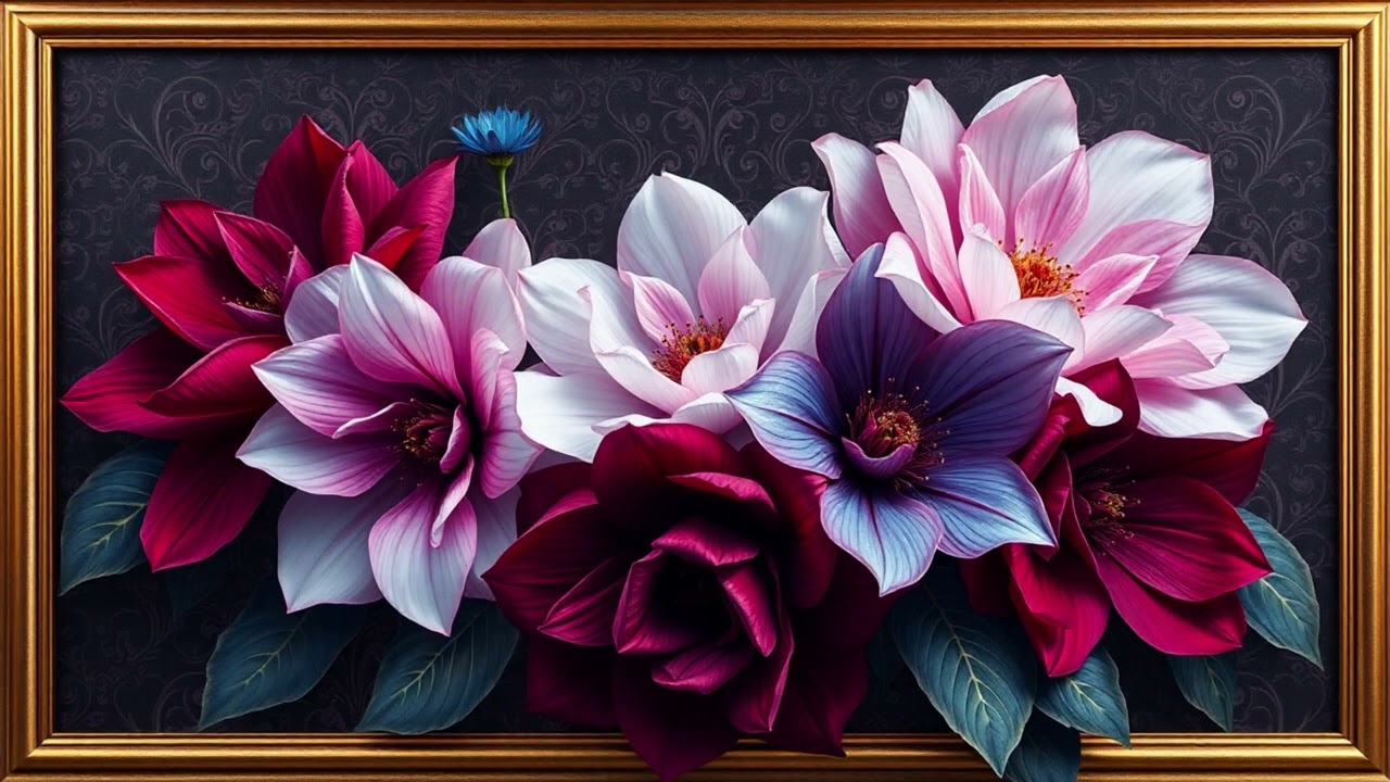 Vintage Whispers  | 4K Magical Vintage Floral Art for Relaxation | TV Frame