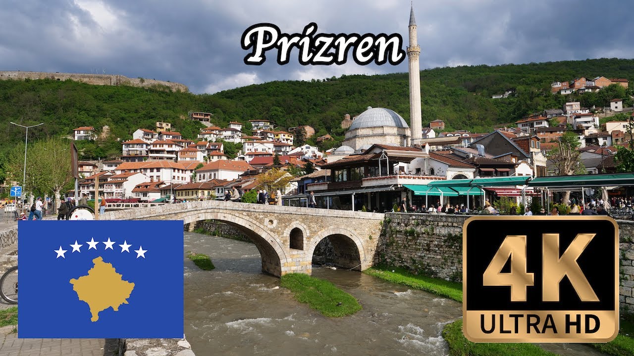 【4K Walk in Kosovo】Prizren City Walk, Old City of Kosovo
