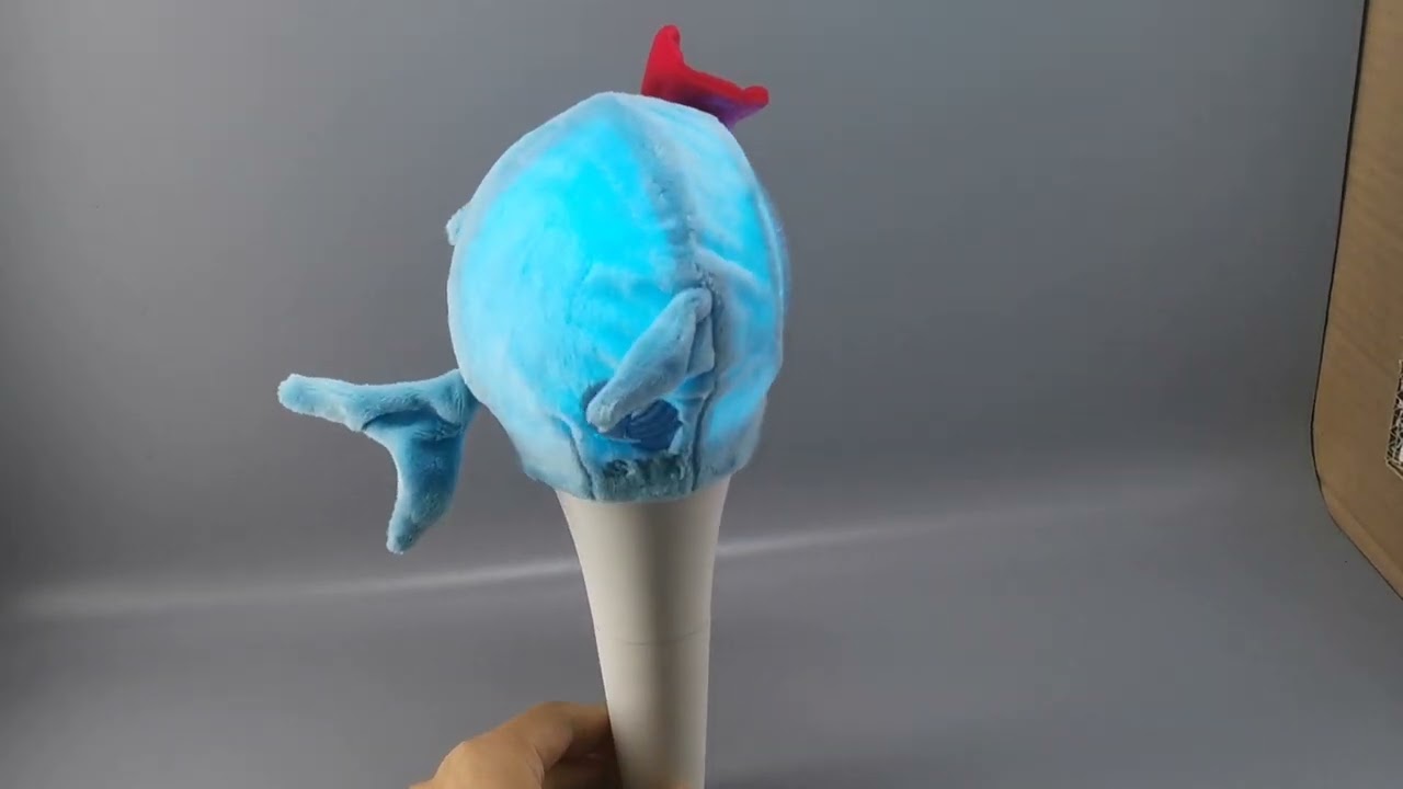 Customized kpop light stick with protective cover rotating in 360 degrees