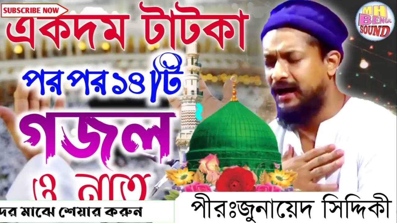 Junaid Siddiqui gojol//Junaid Siddiqui naat//পীরঃজুনায়েদ সিদ্দিকী গজল//একদম টাটকা পর পর 14 টি গজল