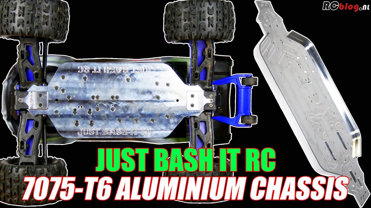 IJZERSTERK! Just Bash It RC 7075-T651 Aluminum Chassis Traxxas Sledge