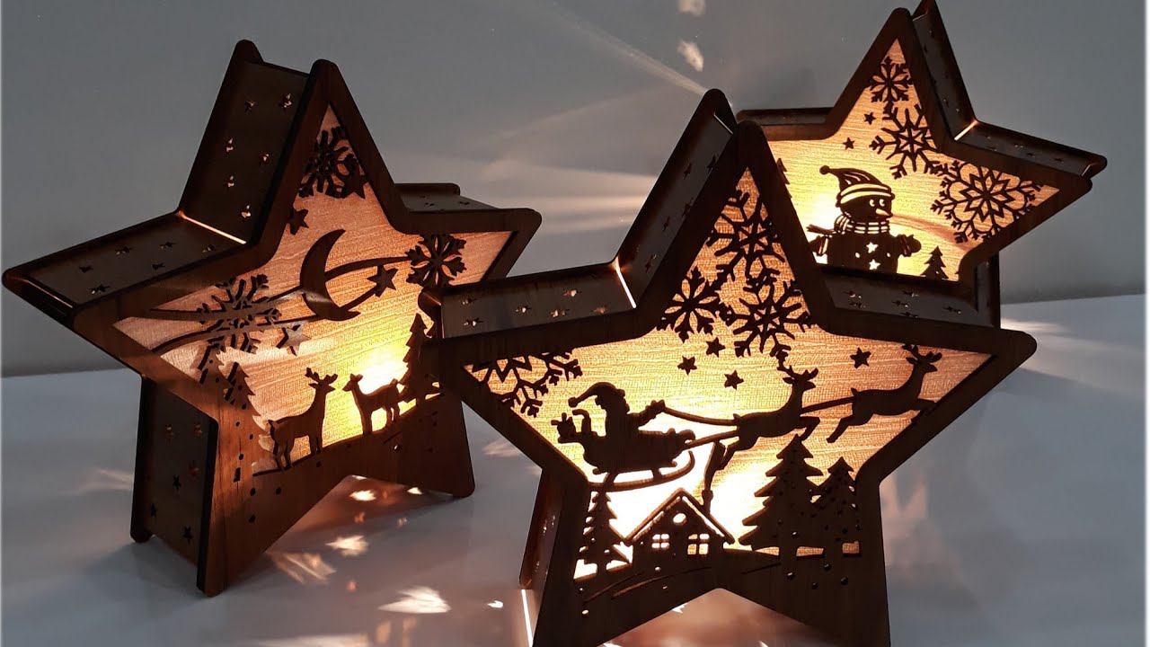 DIY Christmas Star Night Light Box: Laser Cutting & Assembly Tutorial