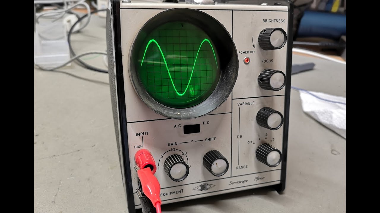 Oscilloscope Telequipment Serviscope Minor 1972 test teardown