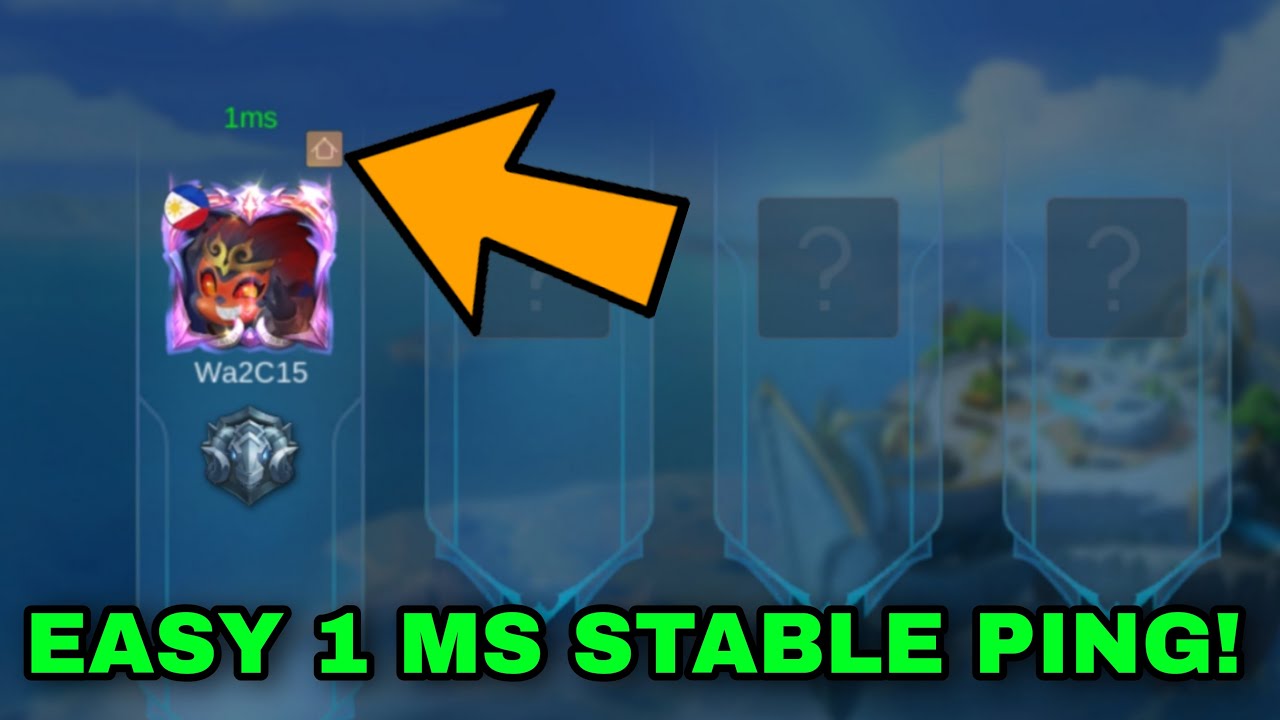 EASY 1MS PING SA MOBILE LEGENDS! TRY MO TO!