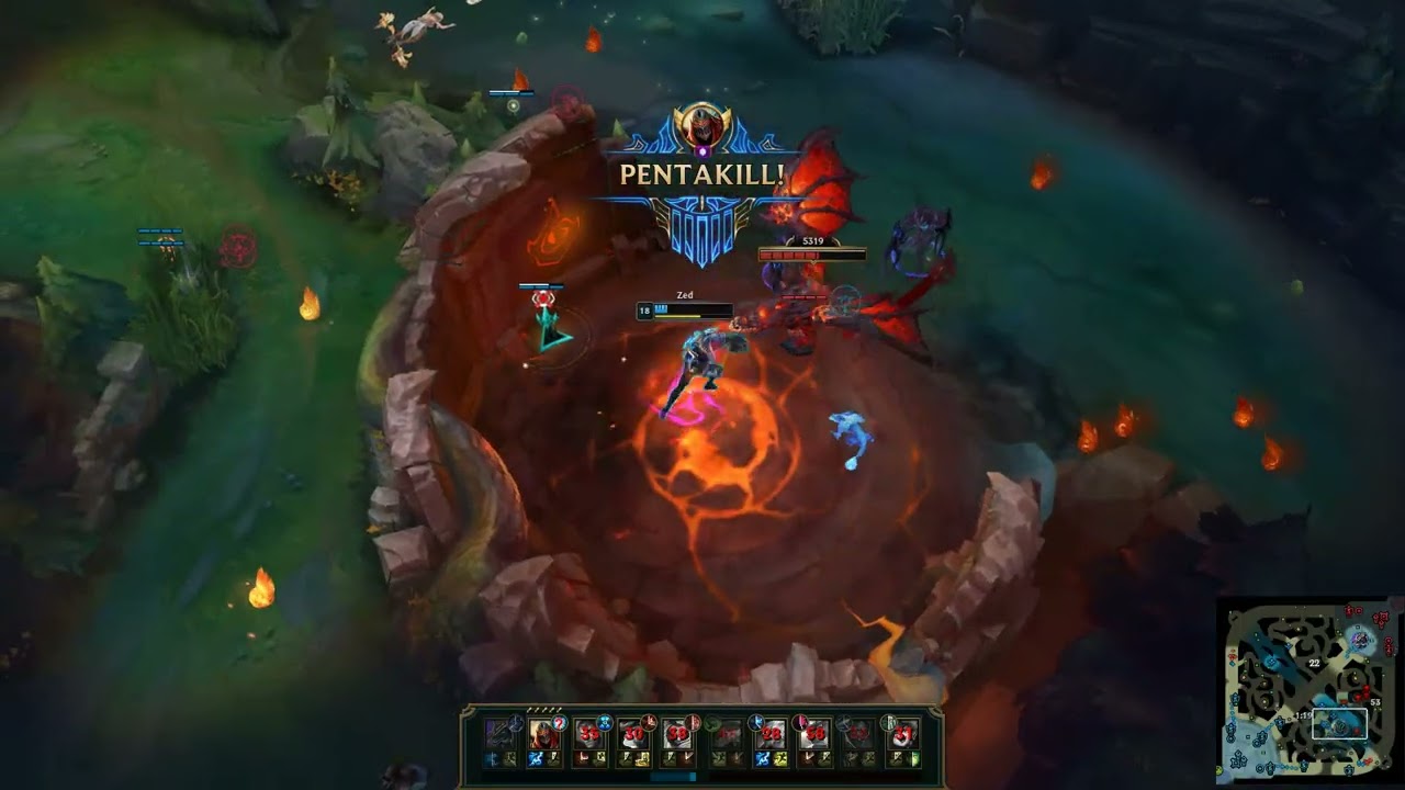 16.4 League of Legends Zed Clip 5 (Penta)