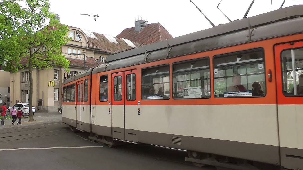 Straßenbahn Frankfurt (Main) - N- und M-Wagen auf der Linie 14 (2013) (HD)