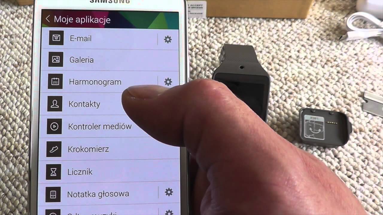 Samsung Gear 2 Neo (SM R381) Pierwsze uruchomienie, ustawienia PL