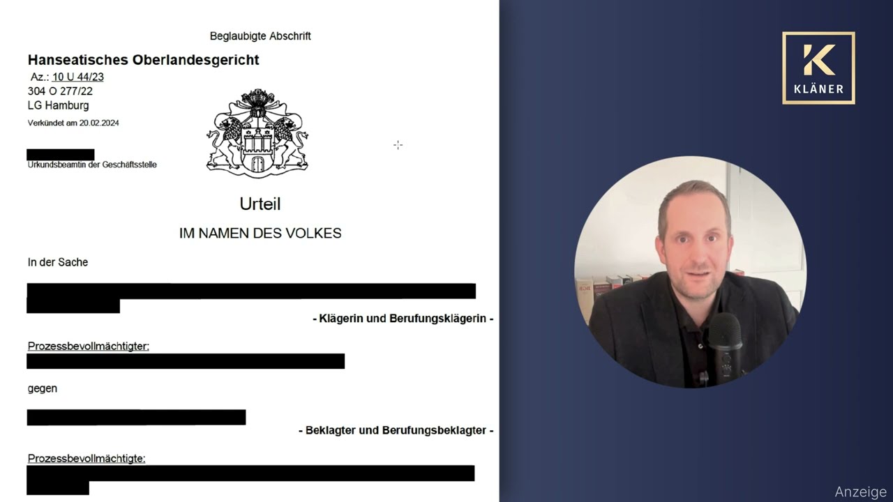 OLG Hamburg: Keine ZFU-Pflicht beim Coachingvertrag