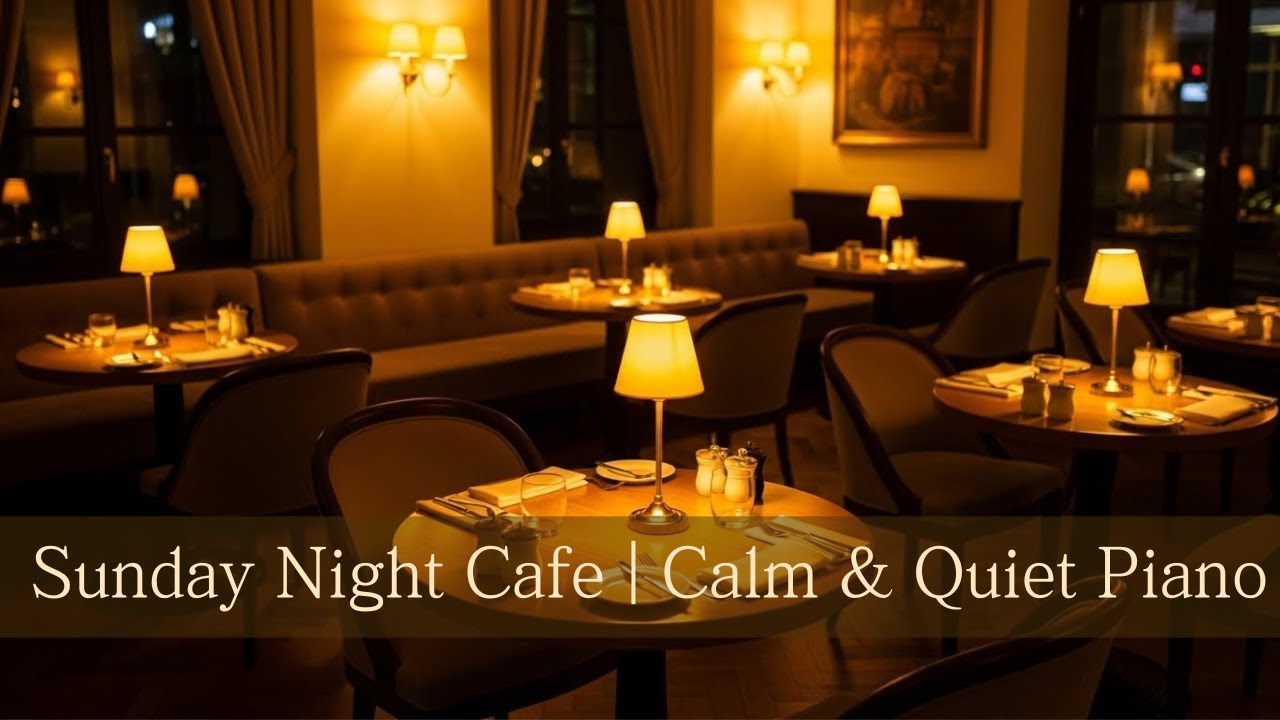 Sunday Night Music ☕ | Calm & Quiet BGM #카페음악 #PianoBGM