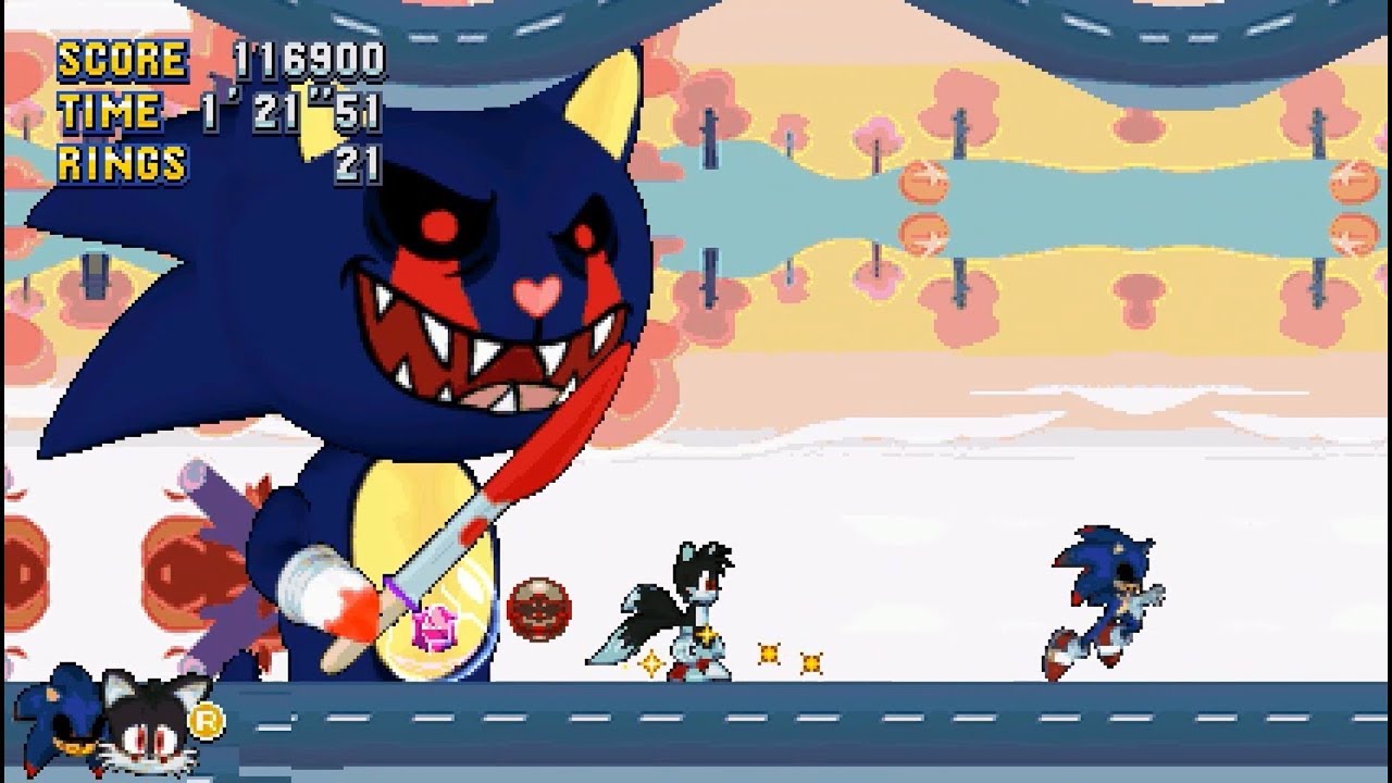 Sonic EXE Team Returned + Very HARD Mixed Bosses Mania Plus Mod