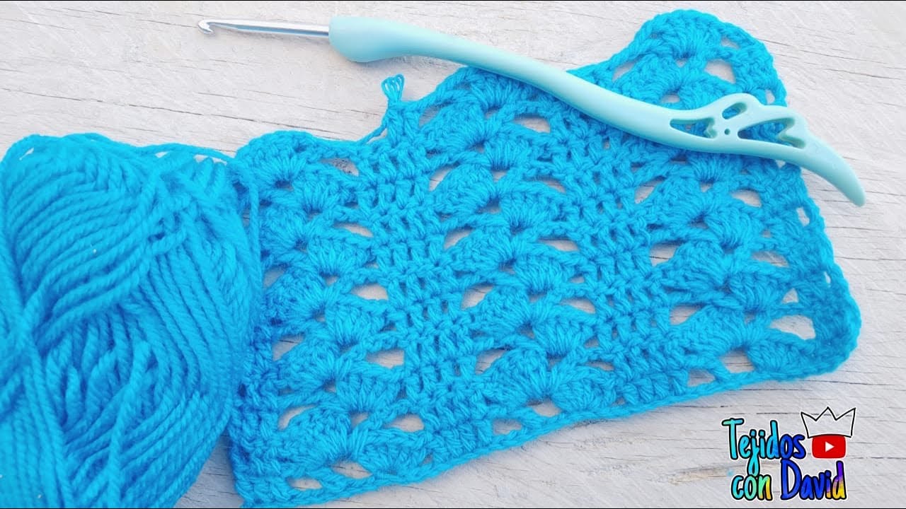 Punto fantasía tejido a crochet paso a paso