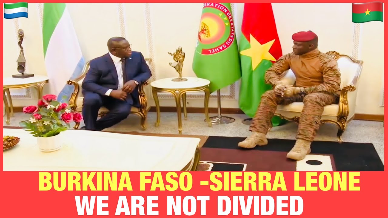 Captain Ibrahim Traore Received  Dr Julius Maada  Bio President Of Sierra Leone And ECOWAS 