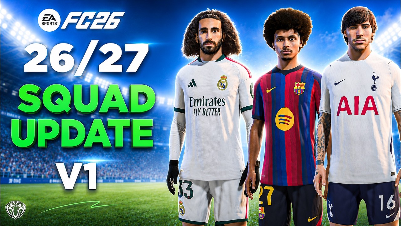 26/27 Squad Update V1 For FC 26 (New Transfers - Managers - Promoted Clubs)