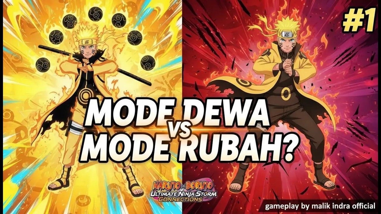 NARUTO SIX PATHS vs NARUTO KURAMA LINK! Siapa yang Lebih OP! 🔥