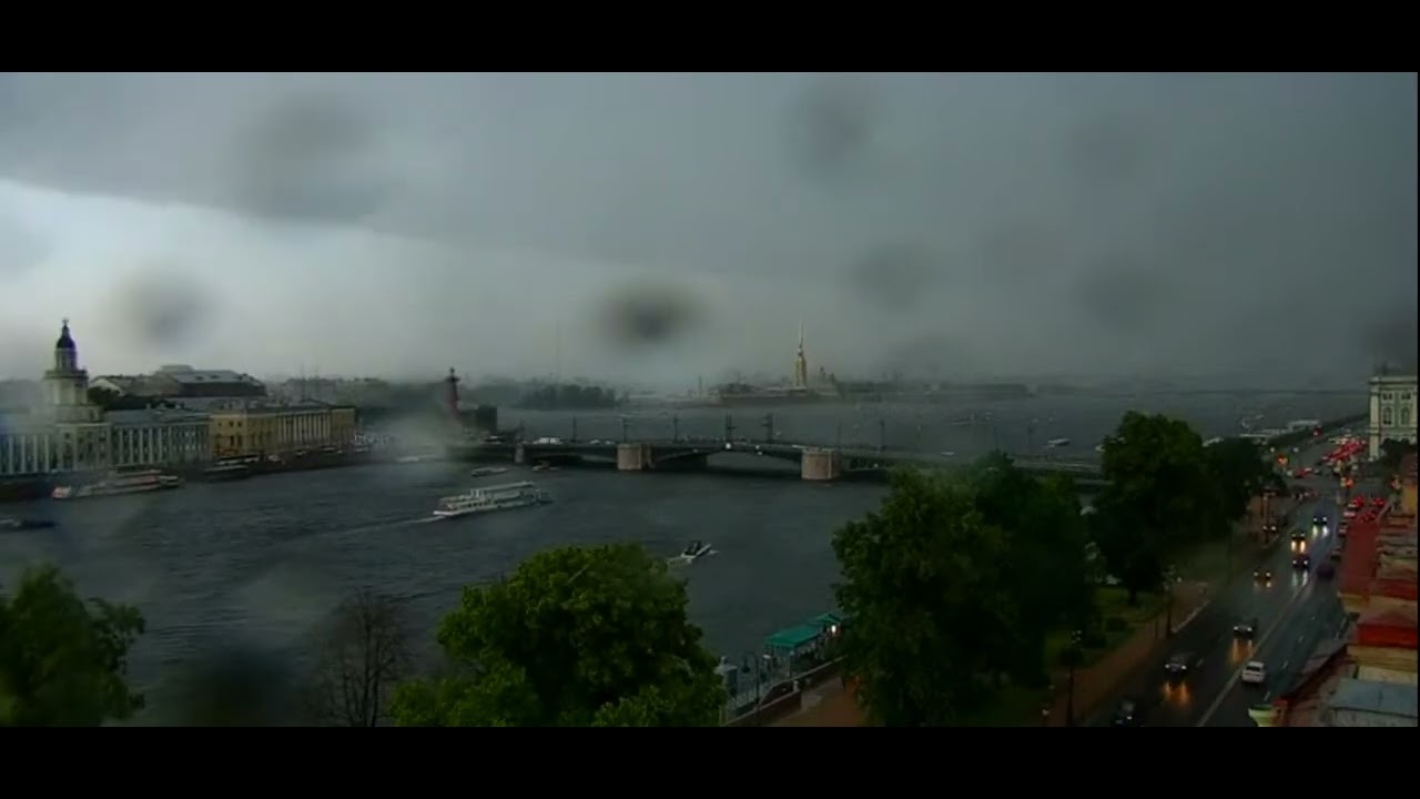 Гроза над Питером. 12.07.2022 #вебкамера