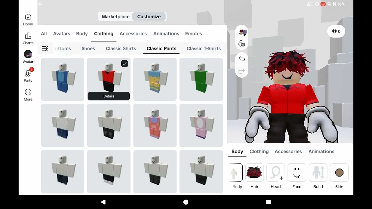 I changeed my avatar on Roblox