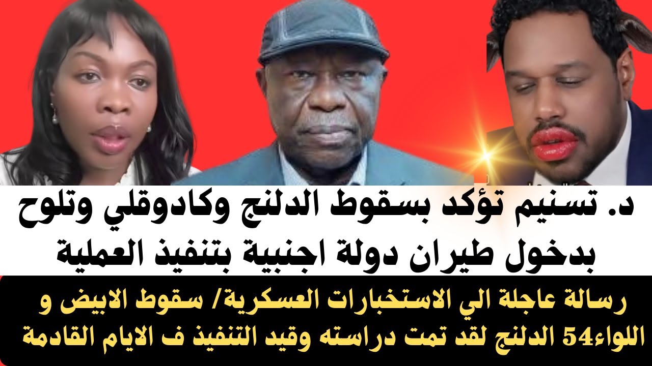 #أخبار |د. تسنيم تؤكد بسقوط الدلنج وكادوقلي وتلوح بدخول طيران دولة اجنبية بتنفيذ العملية/رسالة عاجلة